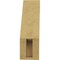 Ekena Millwork 3-inch W x 6-inch D x 10-inch H Balboa Rough Cedar Woodgrain TimberThane Knee Brace, Primed BRCUR03X06X10BOARCPR - alternate 3